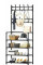 Вешалка для одежды с полками для обуви New simple floor clothes rack чёрная