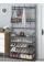 Вешалка для одежды с полками для обуви New simple floor clothes rack чёрная