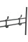 Вешалка для одежды с полками для обуви New simple floor clothes rack чёрная