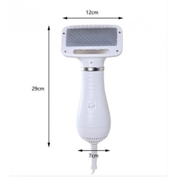 Фен щетка для шерсти животных Pet Grooming Dryer WN 10 2в1 белая