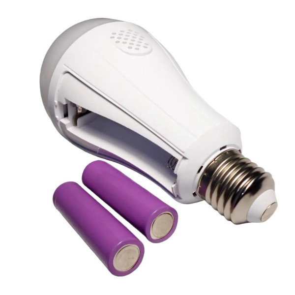 Лампочка с аккумулятором светодиодная 2 x 18650 20w LED Лампа