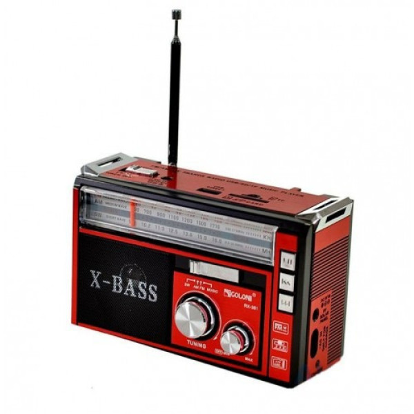 Портативный радиоприемник Golon RX-381 FM/USB/MicroSD аккумуляторный