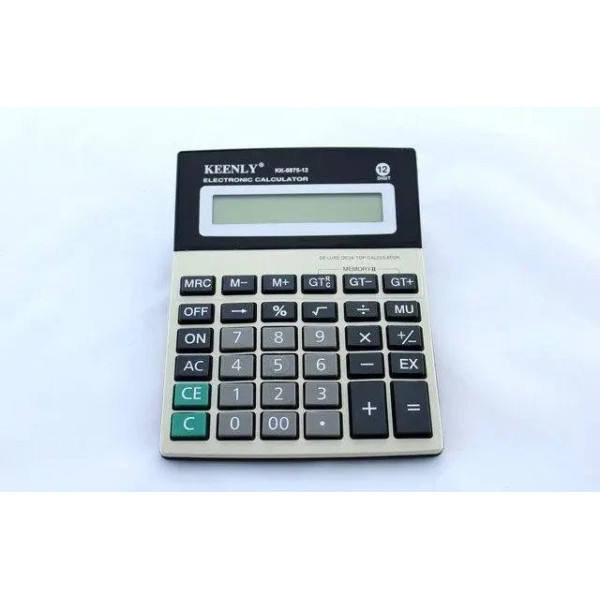 Удобный настольный калькулятор KK 8875-12 с большими цифрами
