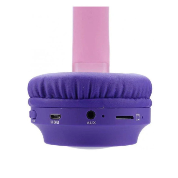 Детские беспроводные Bluetooth наушники с подсветкой Y47 Cat Ear с ушками