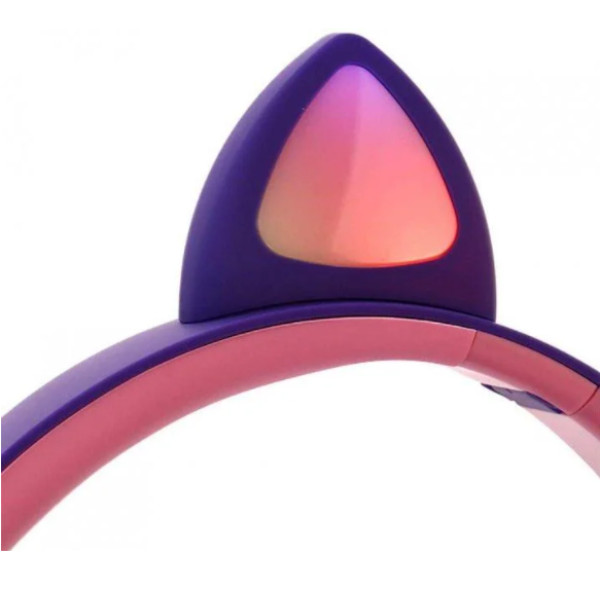 Детские беспроводные Bluetooth наушники с подсветкой Y47 Cat Ear с ушками