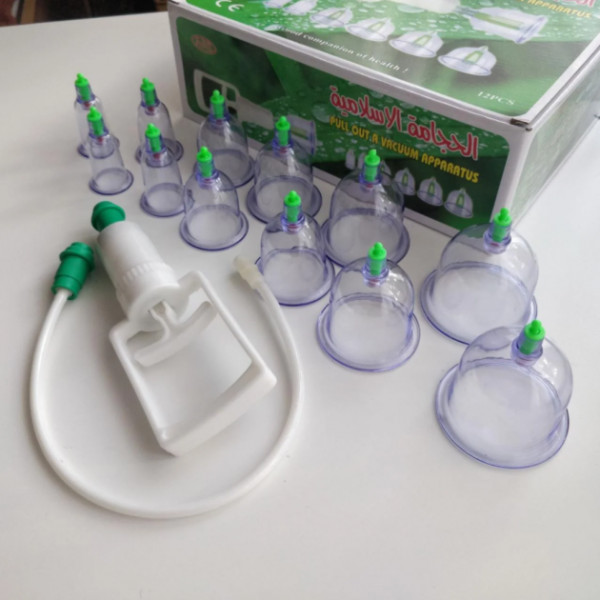 Массажные вакуумные банки для терапии Pull Out A Vacuum Apparatus 12 шт