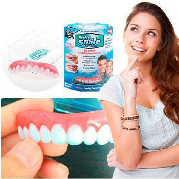 Съемные виниры каппы для зубов Perfect Smile Veneers белые