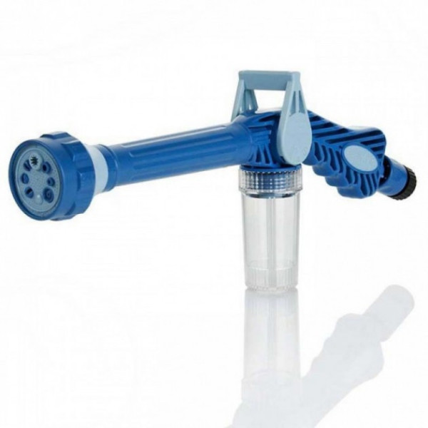 Насадка на шланг водомет распылитель воды с отсеком для моющих средств Ez Jet Water Cannon