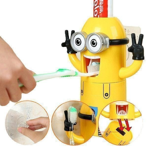 Детский дозатор для зубной пасты toothpaste holder миньон TP-302