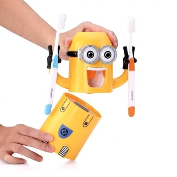 Детский дозатор для зубной пасты toothpaste holder миньон TP-302