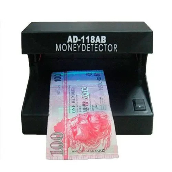 Ультрафиолетовый детектор валют настольный Money Detector AD-118-AB Черный