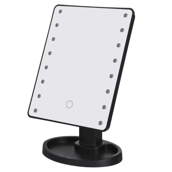 Настольное зеркало с LED подсветкой, косметическое зеркало с сенсорным управлением