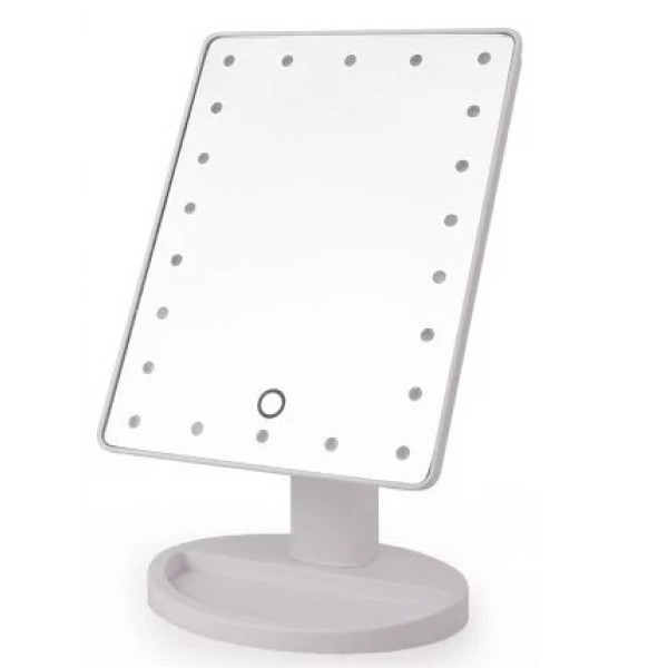 Настольное зеркало с LED подсветкой, косметическое зеркало с сенсорным управлением