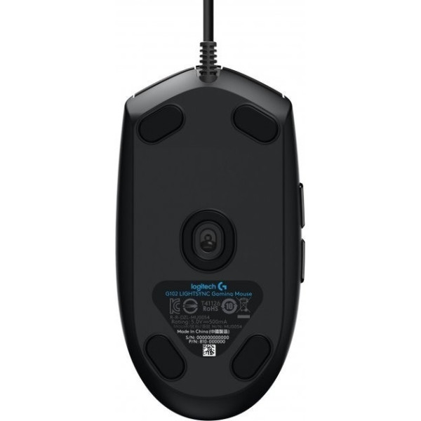 Мышь игровая G102 Lightsync USB Black с подсветкой