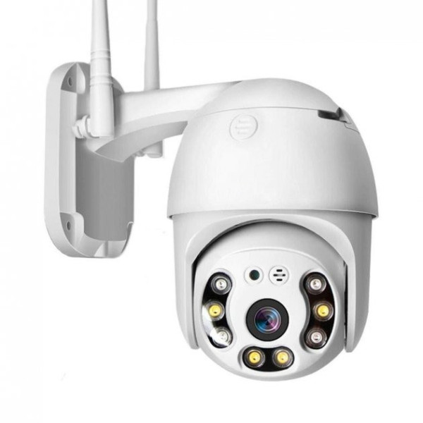 Уличная камера видеонаблюдения PTZ WiFi Outdoor Camera ICSEE 5MP белая