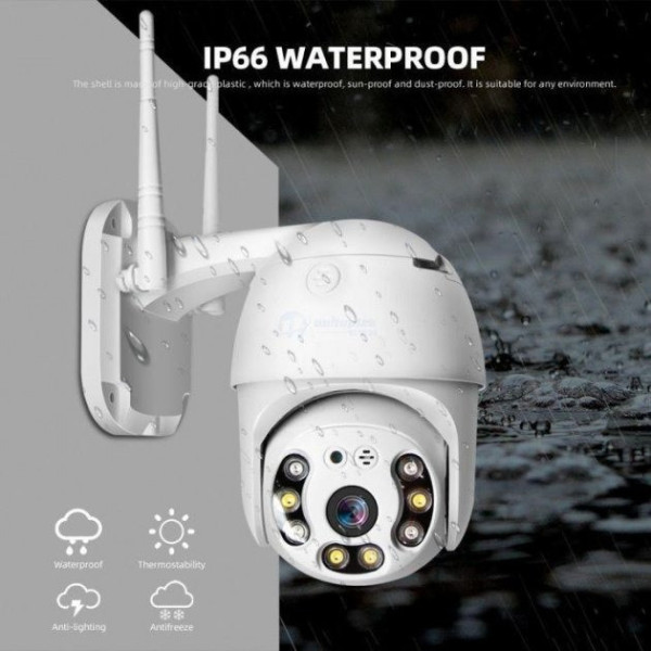 Уличная камера видеонаблюдения PTZ WiFi Outdoor Camera ICSEE 5MP белая