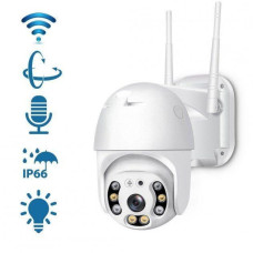 Уличная камера видеонаблюдения PTZ WiFi Outdoor Camera ICSEE 5MP белая