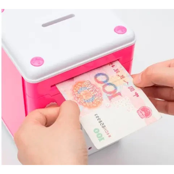 Электронная копилка сейф с отпечатком пальца и кодовым замком Carton Bank "Hello Kitty"