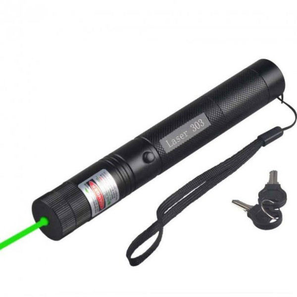 Лазерная указка до 10 км Laser pointer YL-303, диодный лазер с насадкой эффектов