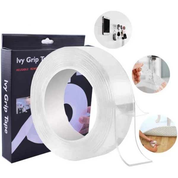 Многоразовая крепежная двухсторонняялента 3 м Ivy Grip Tape