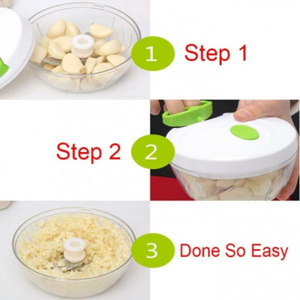 Кухонный измельчитель механический Easy Spin Cutter ручная овощерезка