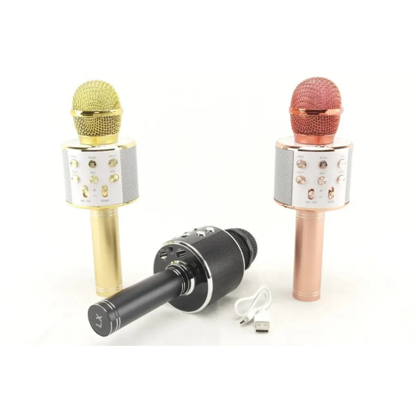 Беспроводной микрофон Wster WS-858 микрофон для караоке с Bluetooth