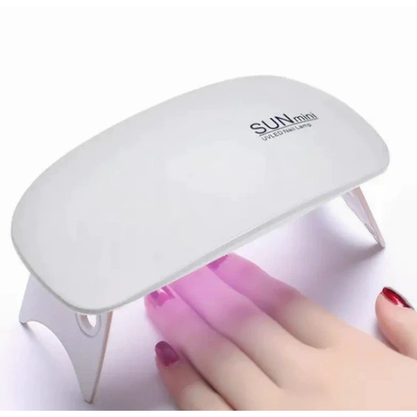 Лампа для сушки гель лака SUN WHITE 6W UV/LED для полимеризации
