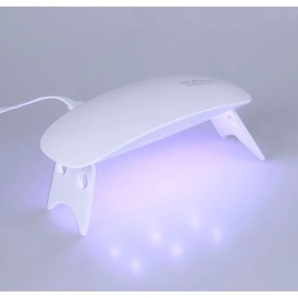 Лампа для сушки гель лака SUN WHITE 6W UV/LED для полимеризации