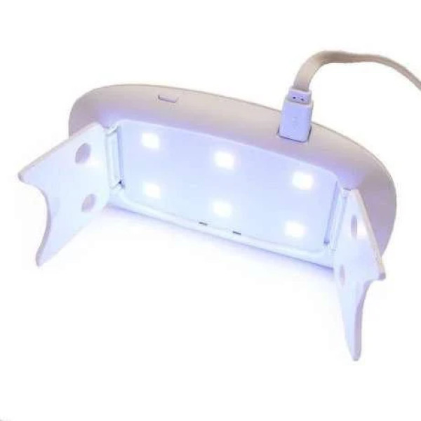 Лампа для сушки гель лака SUN WHITE 6W UV/LED для полимеризации