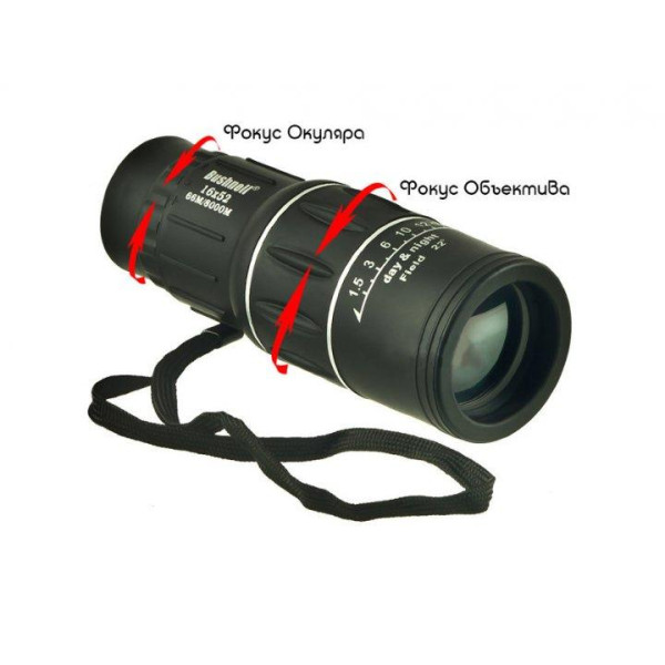 Компактный ночной монокуляр Bushnell 16x52 с возможностью видения в темноте