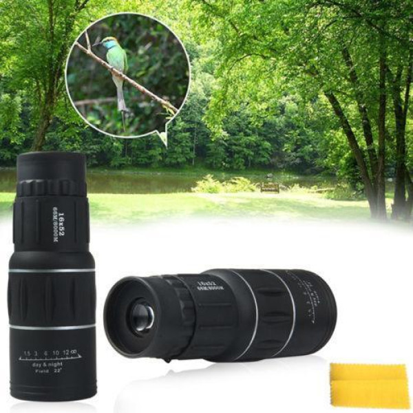 Компактный ночной монокуляр Bushnell 16x52 с возможностью видения в темноте