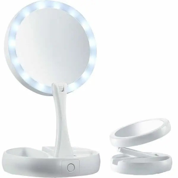 Косметическое настольное зеркало My Fold Away с LED-подсветкой