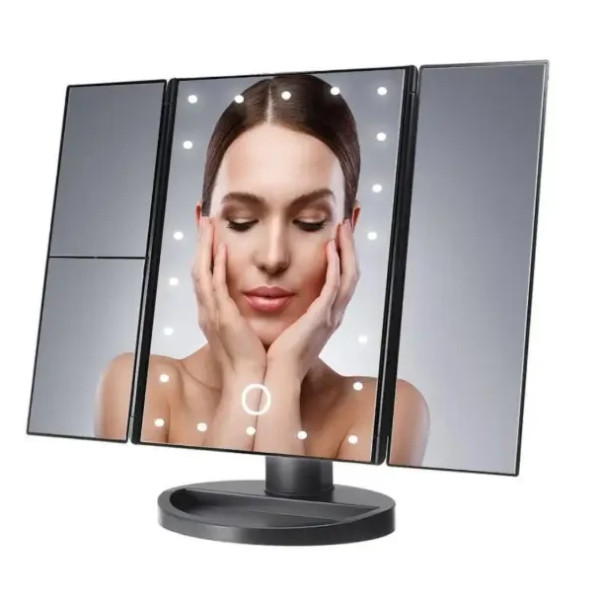 SUPERSTAR MAGNIFYING MIRROR складное косметическое зеркало настольное с подсветкой