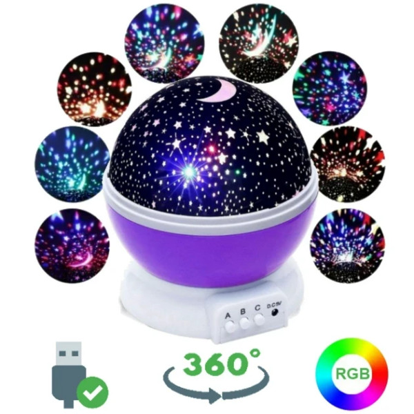 Ночник-проектор Star Master Dream с изображением звездного неба в виде шара