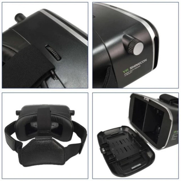 VR Shinecon G10 очки виртуальной реальности для смартфонов с большим экраном, в комплекте с пультом