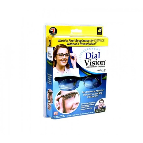 Увеличительные очки лупа Dial Vision с регулируемыми линзами для улучшения зрения