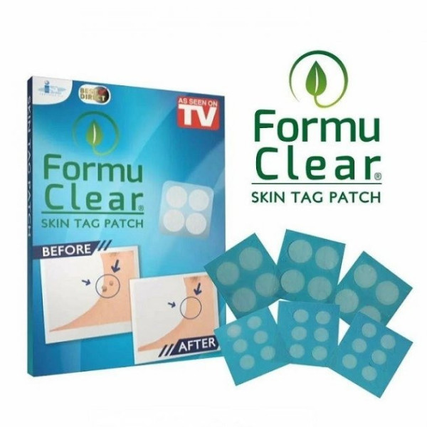 Пластырь Formu Clear для удаления папиллом и бородавок, в наборе 30 штук