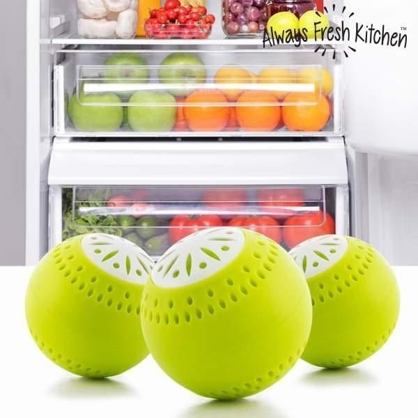 Набор поглотителей запаха "СВЕЖЕСТЬ" Fridge Balls в форме шариков