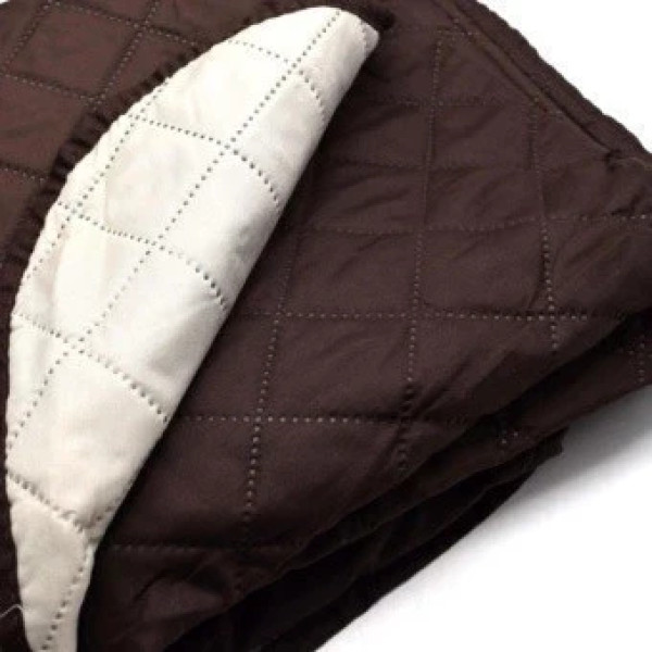 Двустороннее покрывало для дивана Couch Coat молочно-коричневая