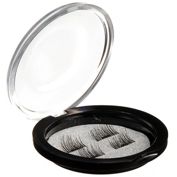 Черные ресницы на магнитах Magnetic Eyelashes в косметичке, 2 пары
