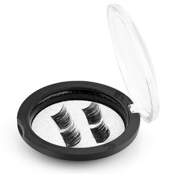 Черные ресницы на магнитах Magnetic Eyelashes в косметичке, 2 пары