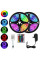 Влагозащищенная светодиодная лента UKC 3528 SMD RGB 5 метров с контроллером и блоком питания