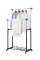 Стойка для одежды и обуви Double Pole Clothes Horse телескопическая вешалка