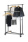 Стойка для одежды и обуви Double Pole Clothes Horse телескопическая вешалка