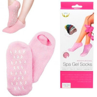 Розовые увлажняющие гелевые носочки SPA Gel Socks с приятным ароматом