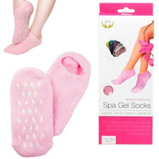 Розовые увлажняющие гелевые носочки SPA Gel Socks с приятным ароматом