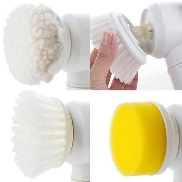 Беспроводная щетка с 5 насадками для чистки ванны Magic Brush