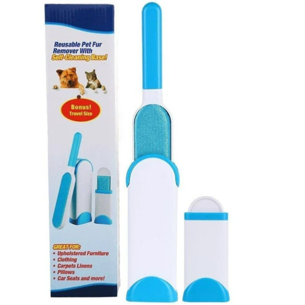 Щетка для чистки от шерсти животных Fur Wizard True Touch голубой