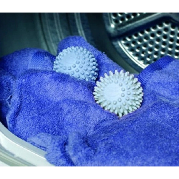 Бельевые мячики для стирки Dryer Balls в комплекте из 2 штук для разбивания комков