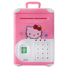 Электронная копилка сейф с отпечатком пальца и кодовым замком Carton Bank "Hello Kitty"